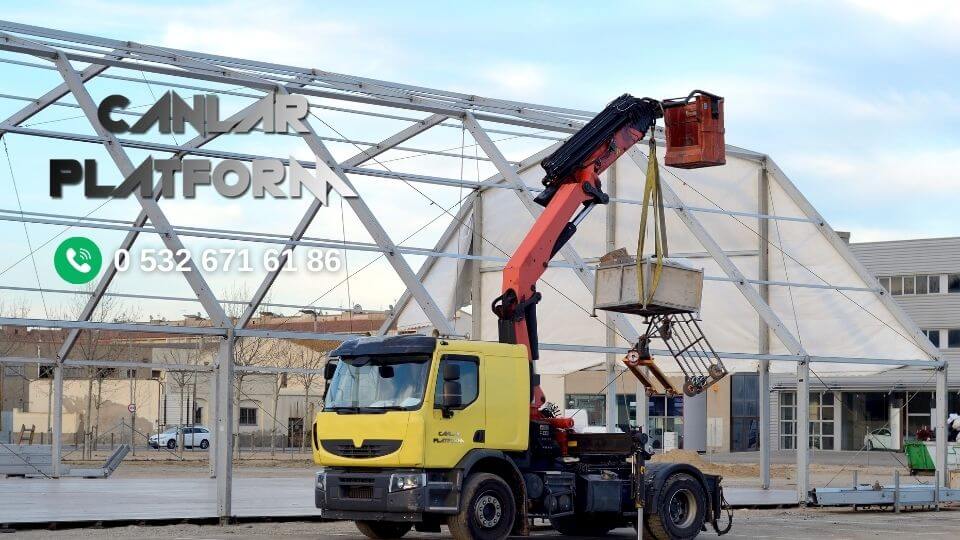 Sepetli vinç kiralama Bağcılar hizmetleri