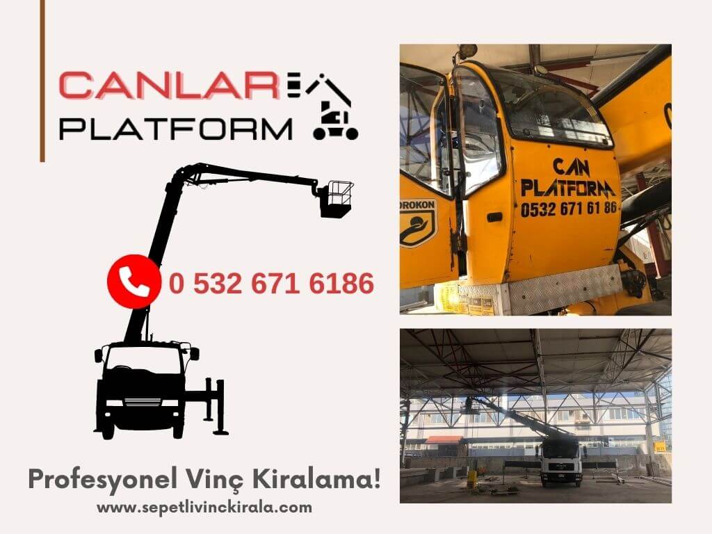 Kağıthane kiralık vinç ve sepetli vinç hizmetleri
