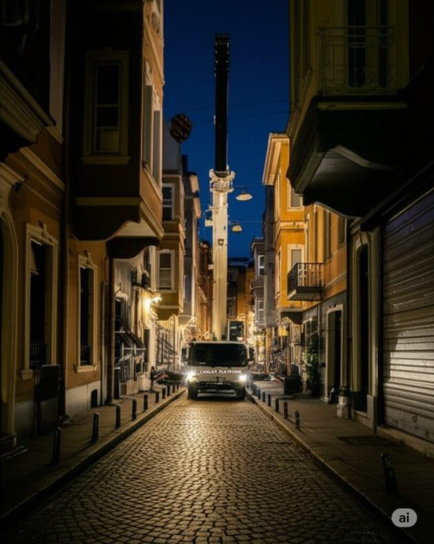 Beyoğlu kiralık vinç hizmetleri: Canlar Platform