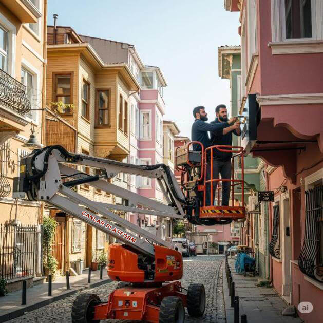 Beyoğlu sepetli vinç kiralama hizmetleri