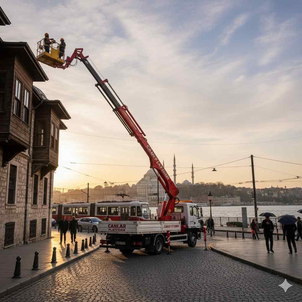 Ataköy kiralık vinç hizmetleri: Canlar Platform