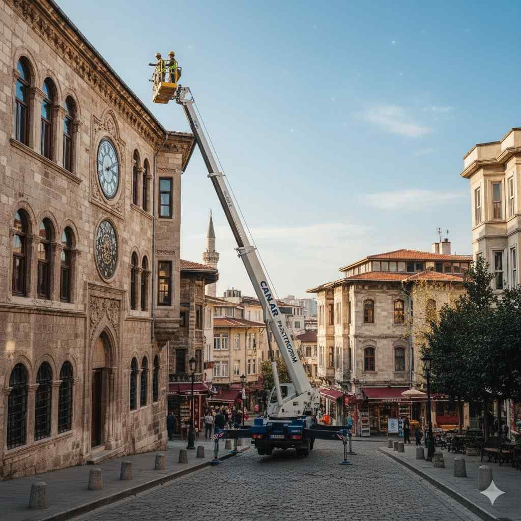 Veliefendi sepetli vinç hizmeti - Canlar Platform