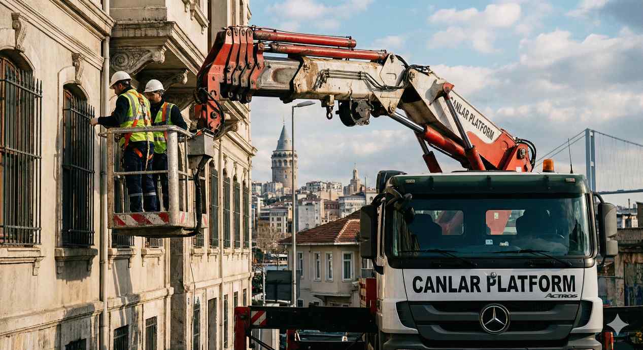 İstanbul acil kiralık vinç hizmetleri: Canlar Platform