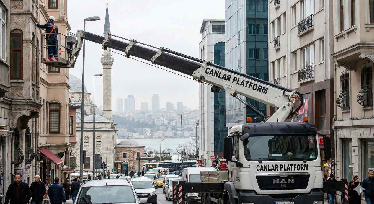 Profesyonel Mecidiyeköy kiralık vinç hizmetleri: Canlar Platform