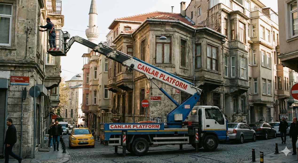 Profesyonel Mecidiyeköy sepetli vinç hizmetleri: Canlar Platform
