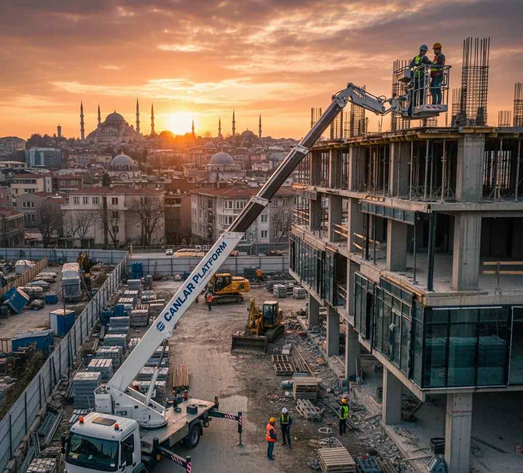 Zeytinlik kiralık vinç ve sepetli vinç hizmetleri: Canlar Platform