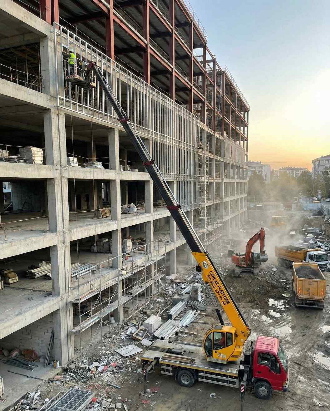 Göktürk kiralık vinç hizmetleri: Canlar Platform