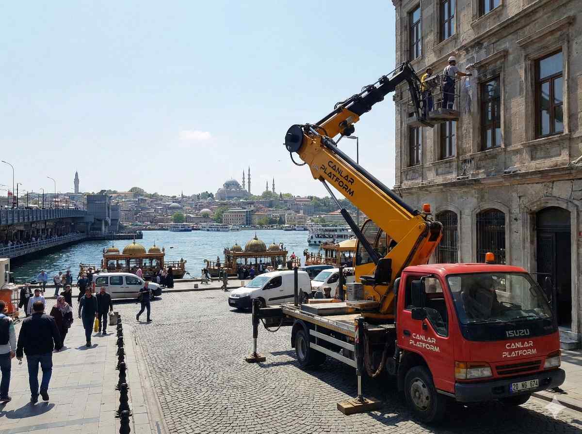 Haliç kiralık vinç hizmetleri: Canlar