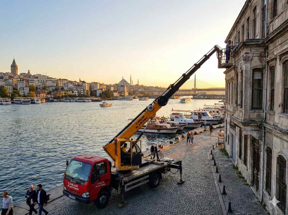 Profesyonel Yenikapı kiralık vinç hizmetleri: Canlar Platform
