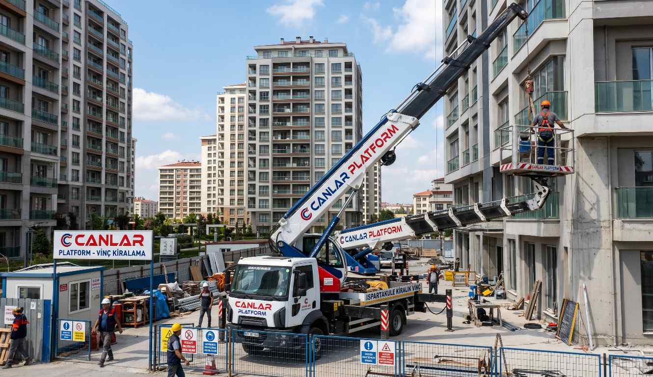 Profesyonel Ispartakule kiralık vinç hizmetleri: Canlar Platform