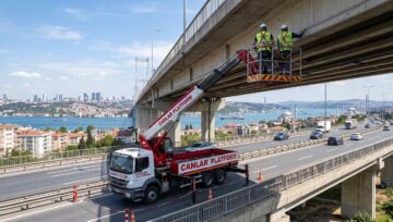 Köprü Bakımında Sepetli Vinç Kullanımı | Canlar Platform