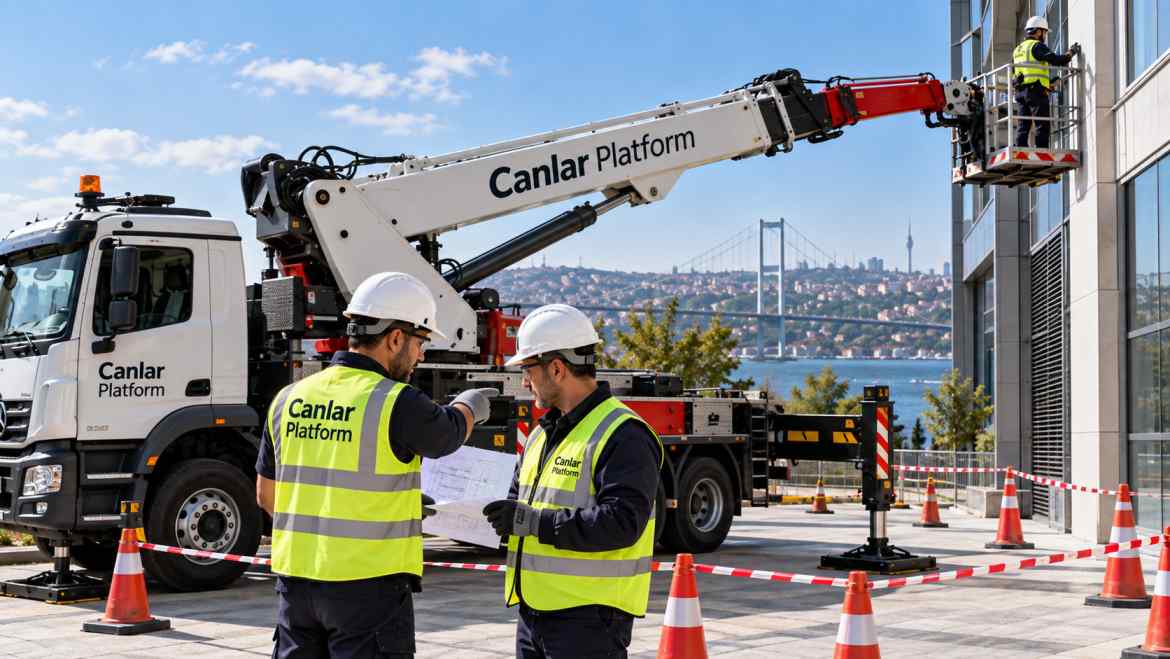 Operatörlü vinç kiralama çalışması